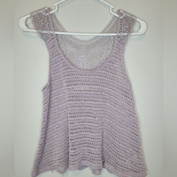 Tops - Painted Threads Boho Open Knit Tank Size XS